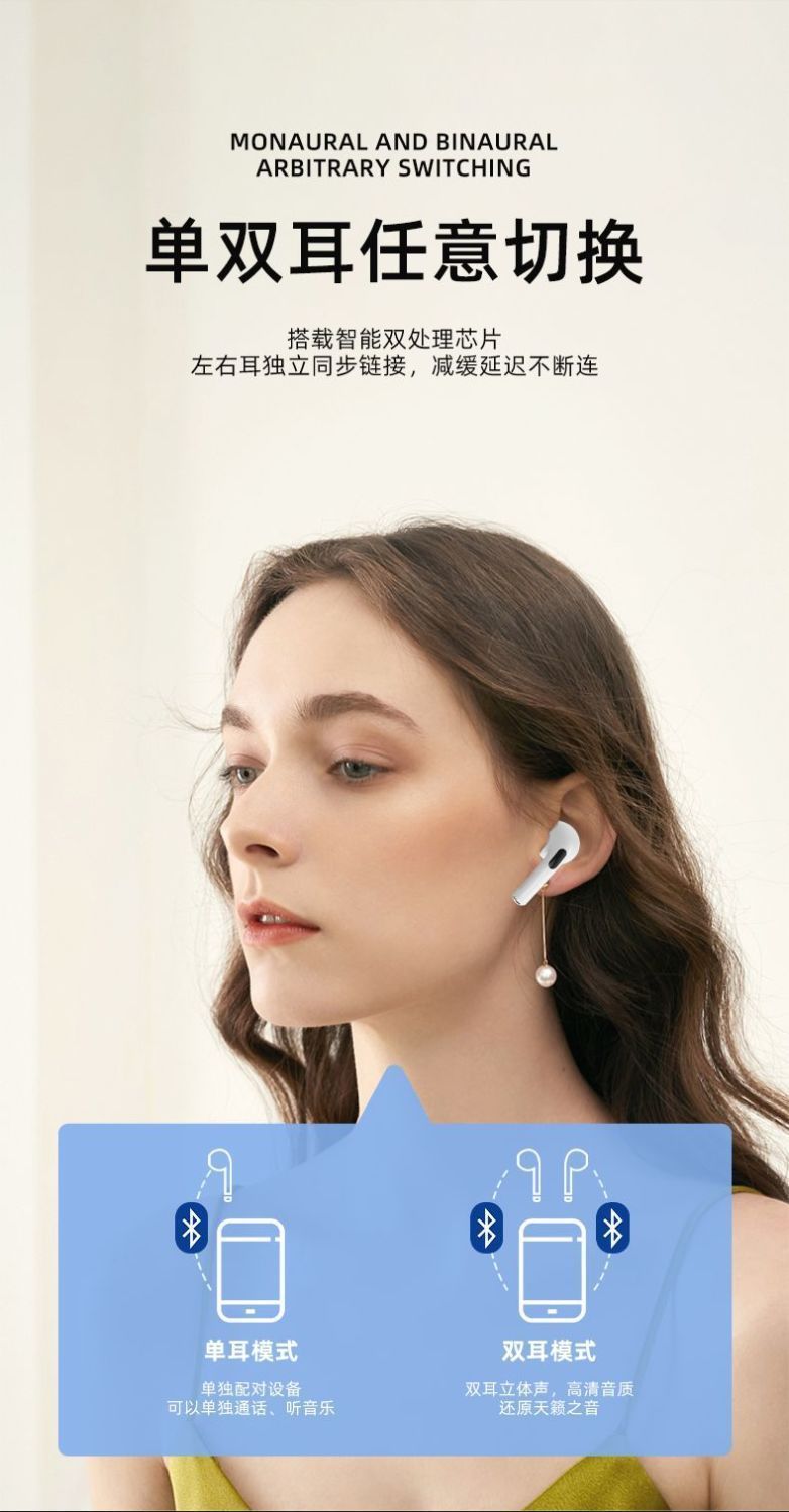 The cross-border x85 long-endurance sports tws blue-ear headphones have become bestsellers every day and support factory direct sales pic 11