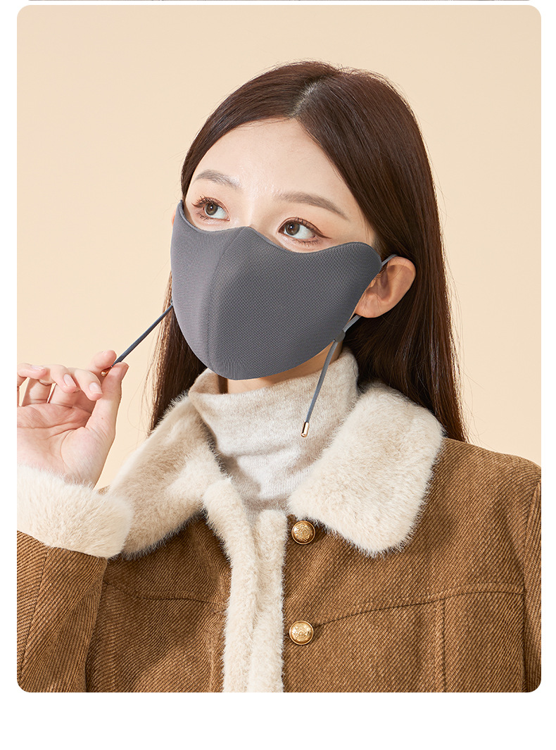 秋冬新品5D立体海绵保暖口罩骑行防风透气防寒加绒加厚脸罩面罩女详情18