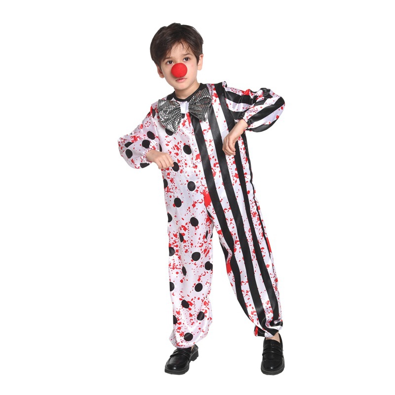 The Haunting Clown cosplay one-piece costume Halloween horror role-playing stage performance costume B-0302 pic 4