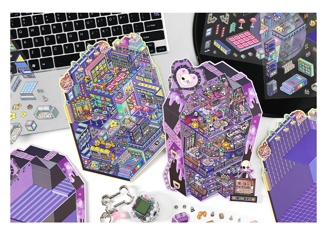 墨言Infeel.Me白卡造景贴纸今日营业中第十四弹微缩立体国潮趣味详情21