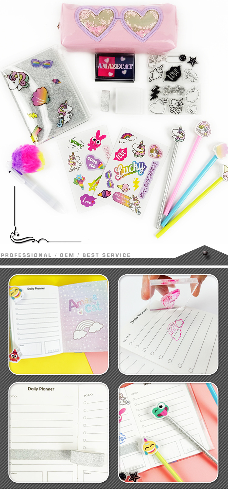 热销文具新款设计文具礼品套装儿童花式学生文具套装详情4