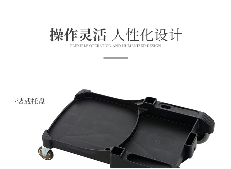 供应双剑牌酒店服务清洁推车多层多功能型餐盘回收清洁清扫车详情5