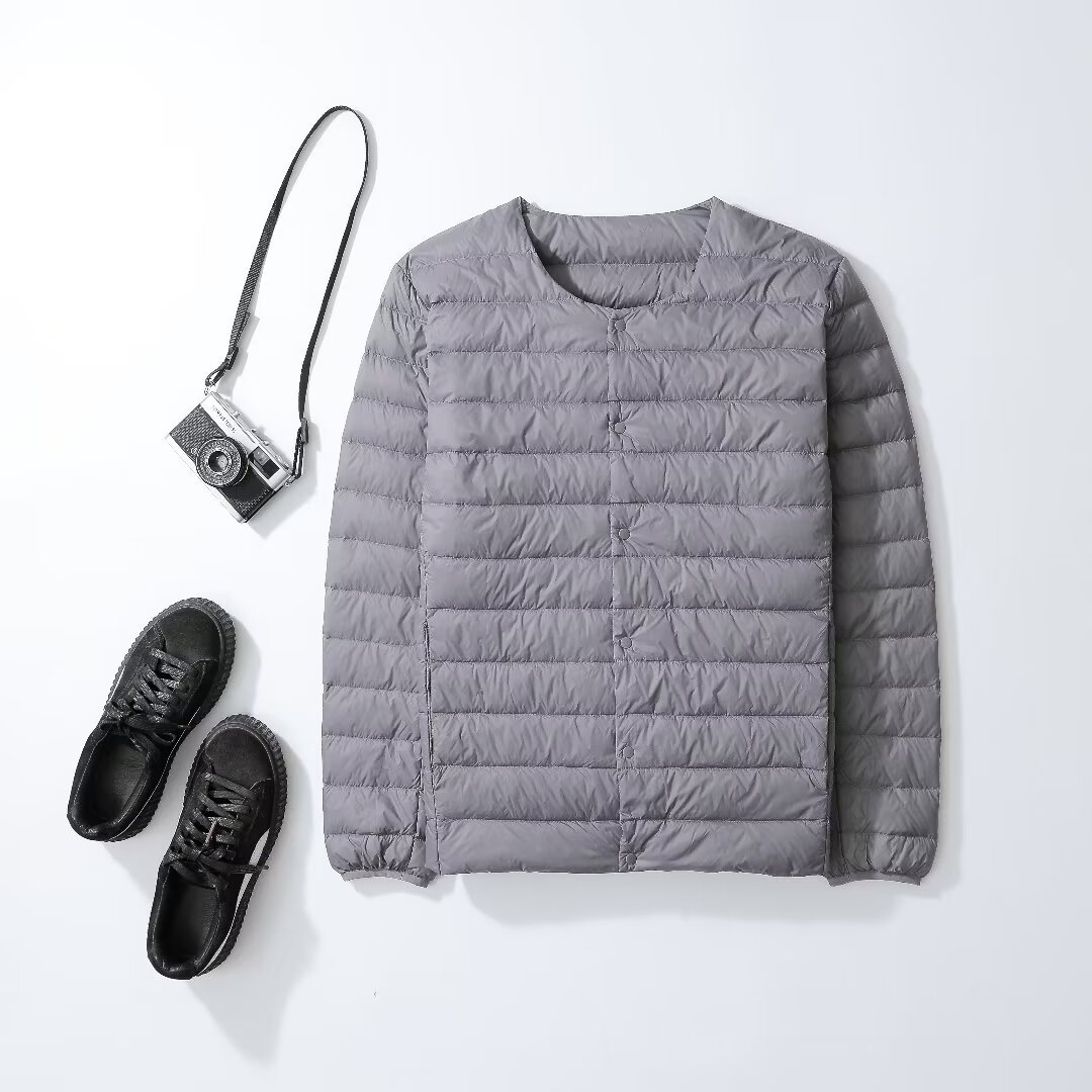 2025新款轻薄羽绒服男圆领可变V领内胆羽绒外套中青年内搭保详情15