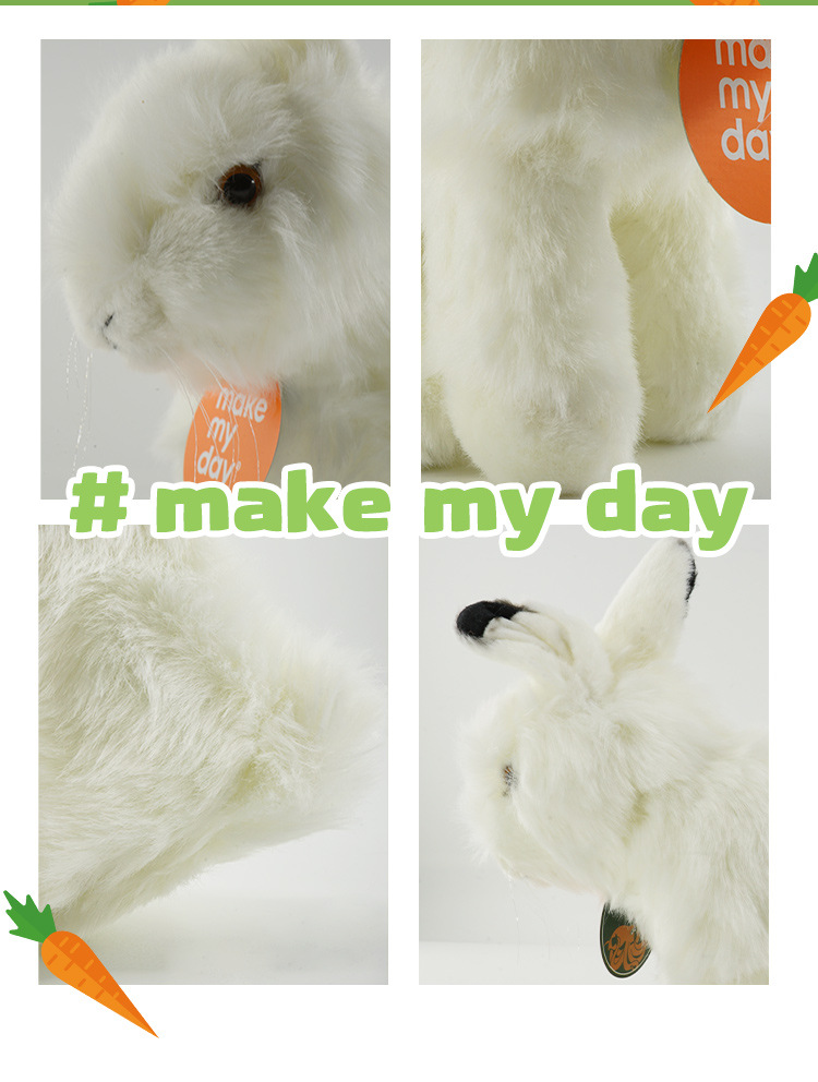 Simulaciones conejos pequeños juguetes de peluche modelos de animales pants conejos lindos bonecos chupadores muñecas dormir almohada pic 2