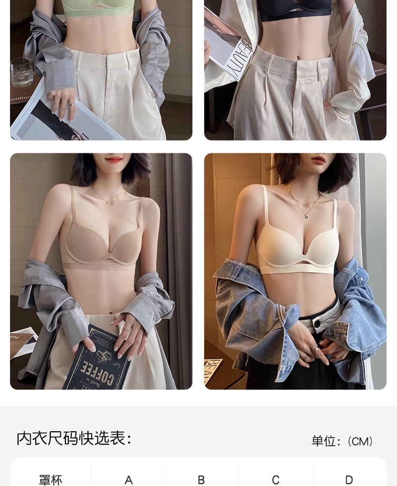 内衣女士小胸聚拢夏季薄款无痕性感镂空无钢圈收副乳防下垂文胸罩详情19