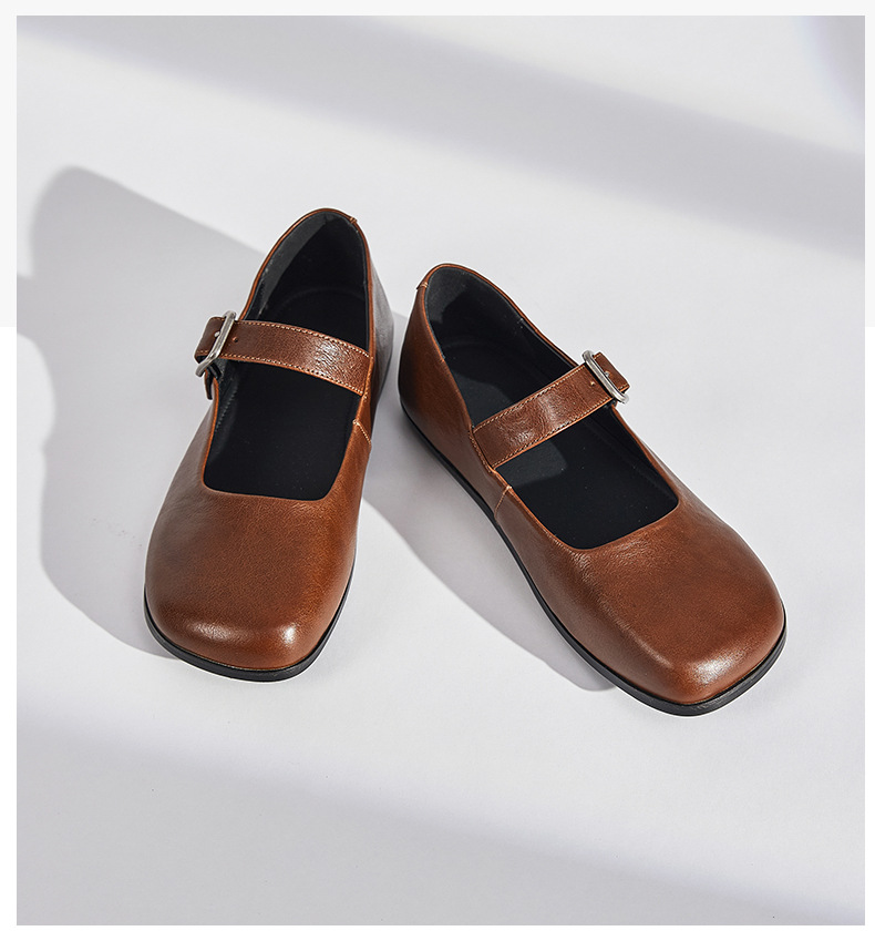 头层羊皮玛丽珍鞋女2025夏季新款方头浅口单鞋女法式绝美休闲女鞋详情34