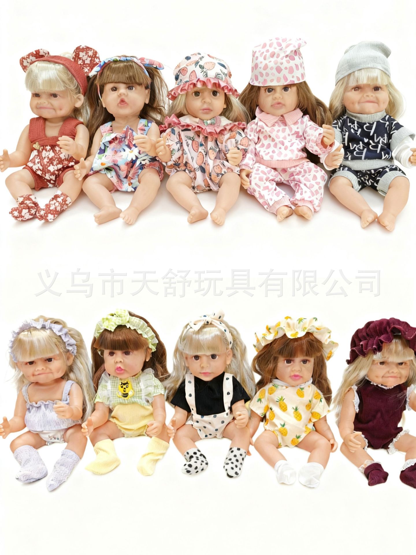 跨境热销30厘米可爱仿真娃婴儿软胶玩具女孩重生娃娃安抚婴儿玩具玩偶详情1