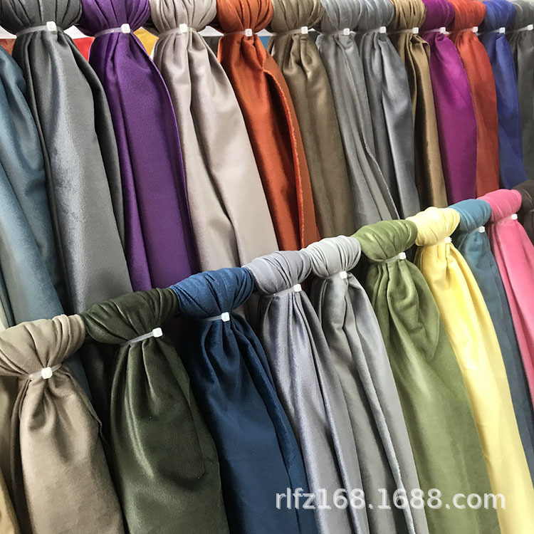 现货供应荷兰绒丽丝绒布束口袋玩具包包家纺抱枕地毡服装面料详情5