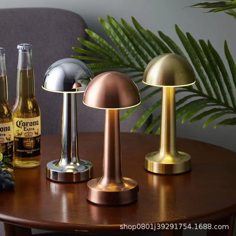 Factory direct supply LED bar table lights, restaurant bar mobile table lights, bedroom ambient lights, metal dumbbell night lights pic 2