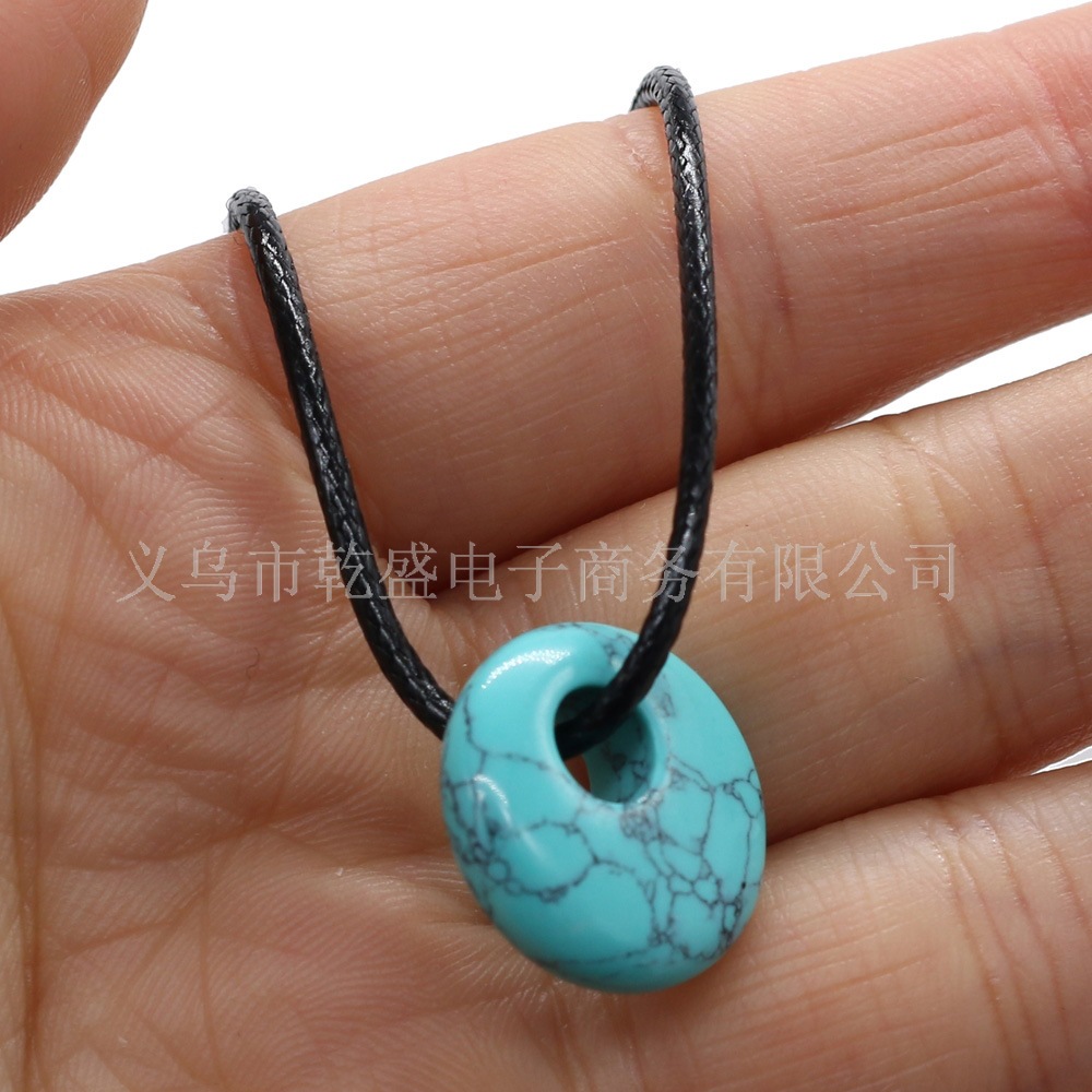 Exquisite natural stone semi-precious stone beads, large-hole beads, DIY jewelry accessories, handcrafted necklaces, wholesale pic 4
