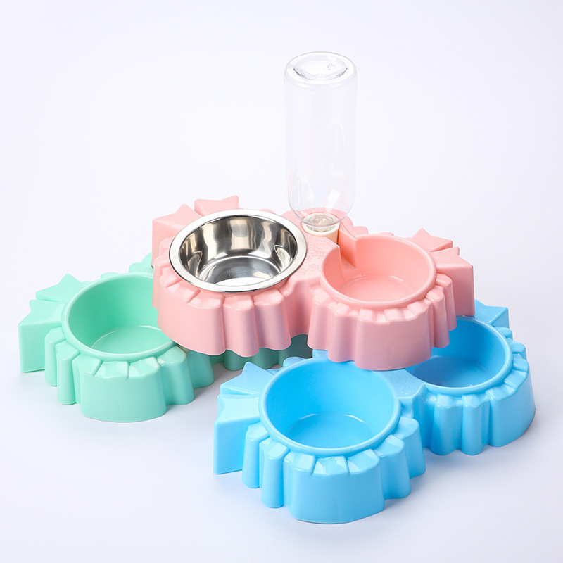 Pet feeding bowl, pet stainless steel bowl, cat and dog food basin, pet dog bowl, pet cat and dog automatic water dispenser pic 1