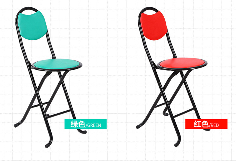 简约折叠凳地毯凳家用便携轻便简便收纳椅子靠背椅颜色可选详情3