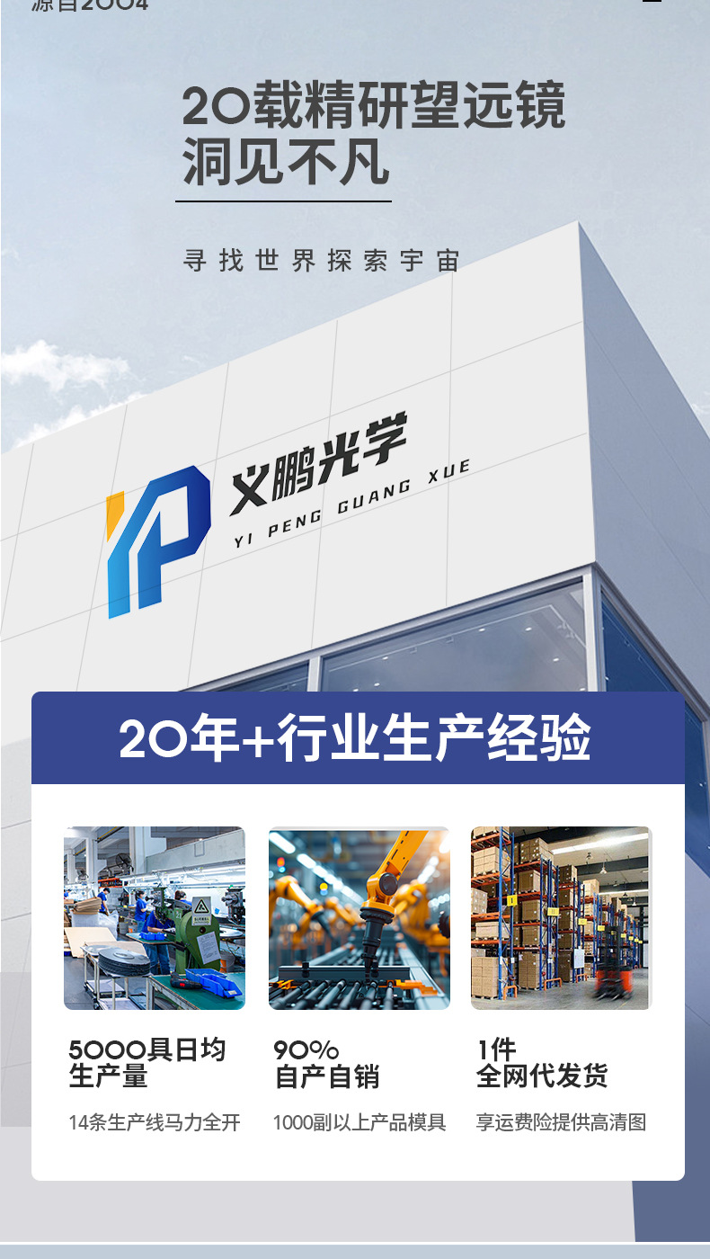 跨境爆款10X25保罗便携双筒望远镜望远镜微光夜视望远镜详情2