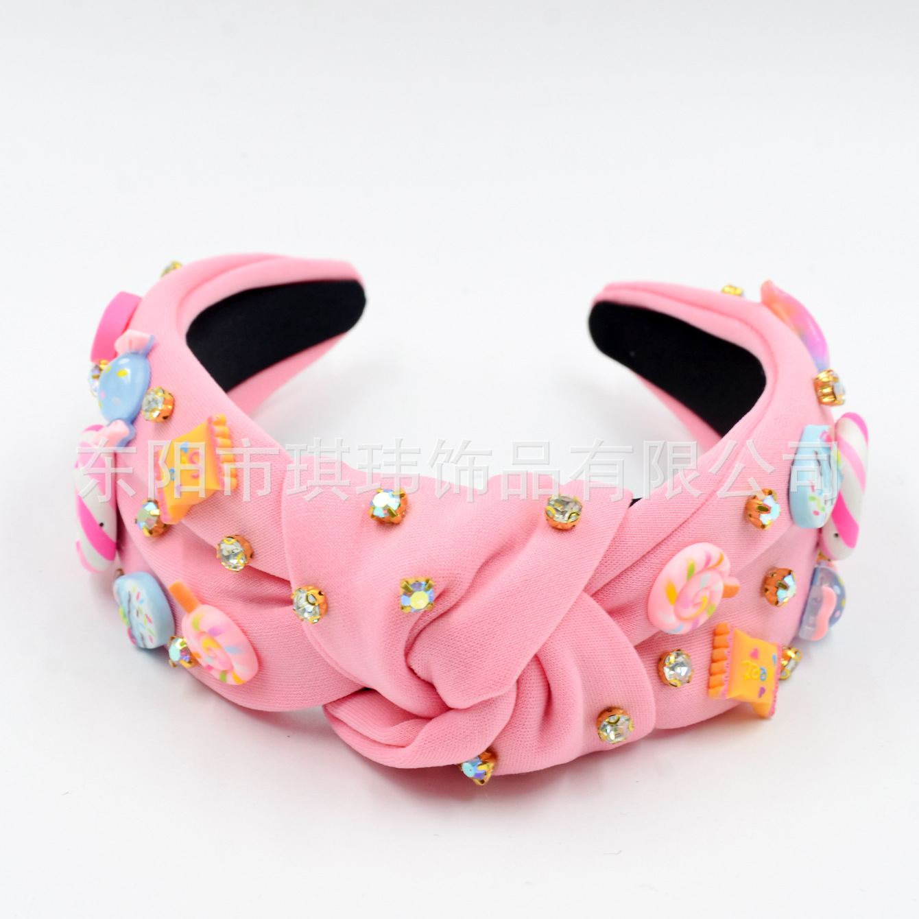 Qiwei Accessories Exclusive cross-border European and American back-to-school season diamond-encrusted hair bands, multi-color candy accessories, sweet and cute high skull top holiday date hair accessories pic 12
