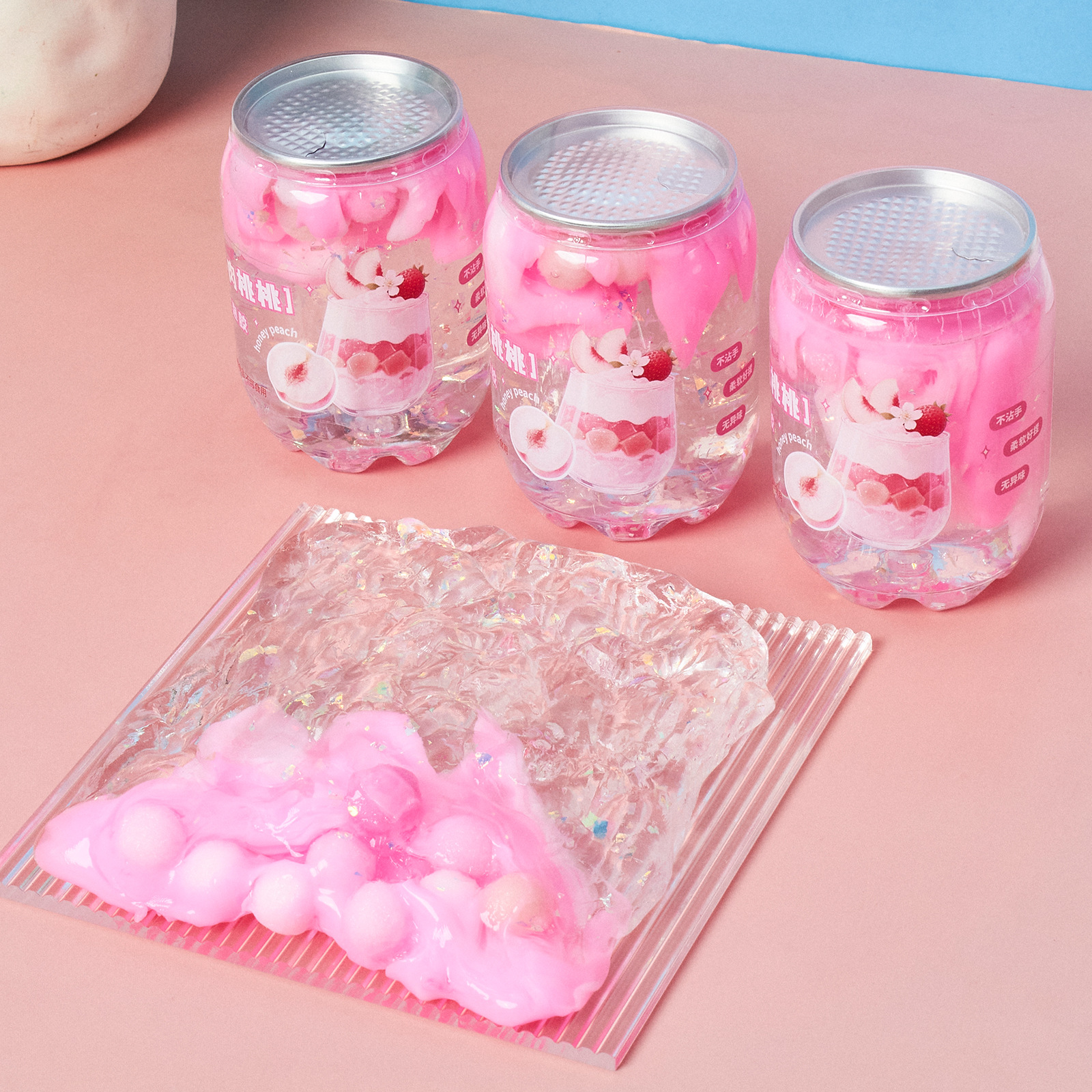 儿童史莱姆水果奶昔起泡胶不粘手超高颜值彩泥玩具水晶泥厂家直销详情23