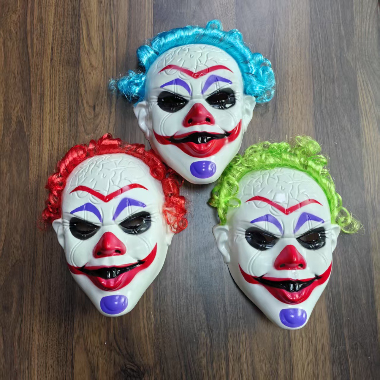 新款小丑面具万圣派对搞笑装扮舞会道具全脸恐怖回魂小丑面具批发详情2