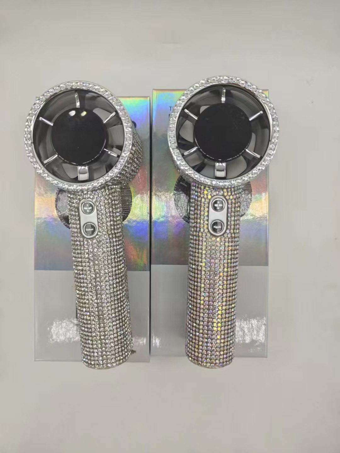 Cross-border bestseller S5 full-diamond digital display handheld high-speed fan with 199 speed adjustment for outdoor portable handheld fans pic 5