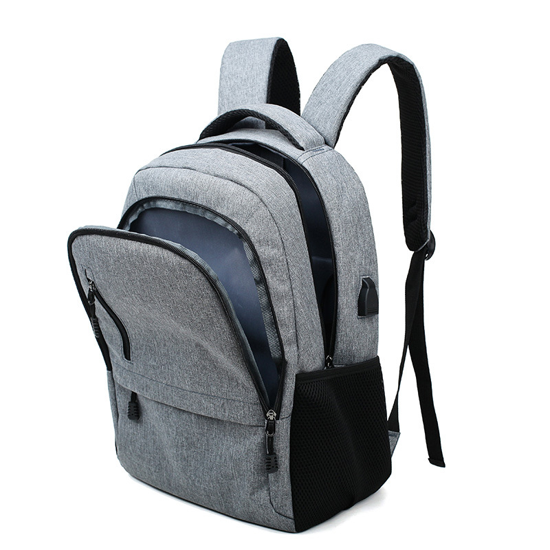 男士背包大学生双肩包简约商务电脑包大容量休闲上班通勤旅行背包详情46