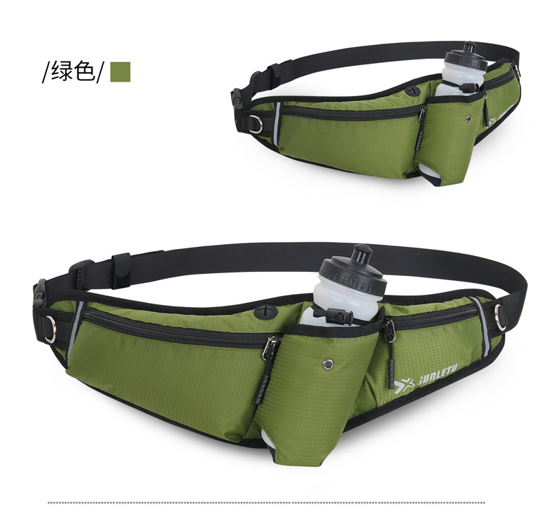 Cross-border large-capacity waterproof running and fitness mobile phone chest bag, multi-functional nylon water bottle waist, outdoor sports waist bag pic 16