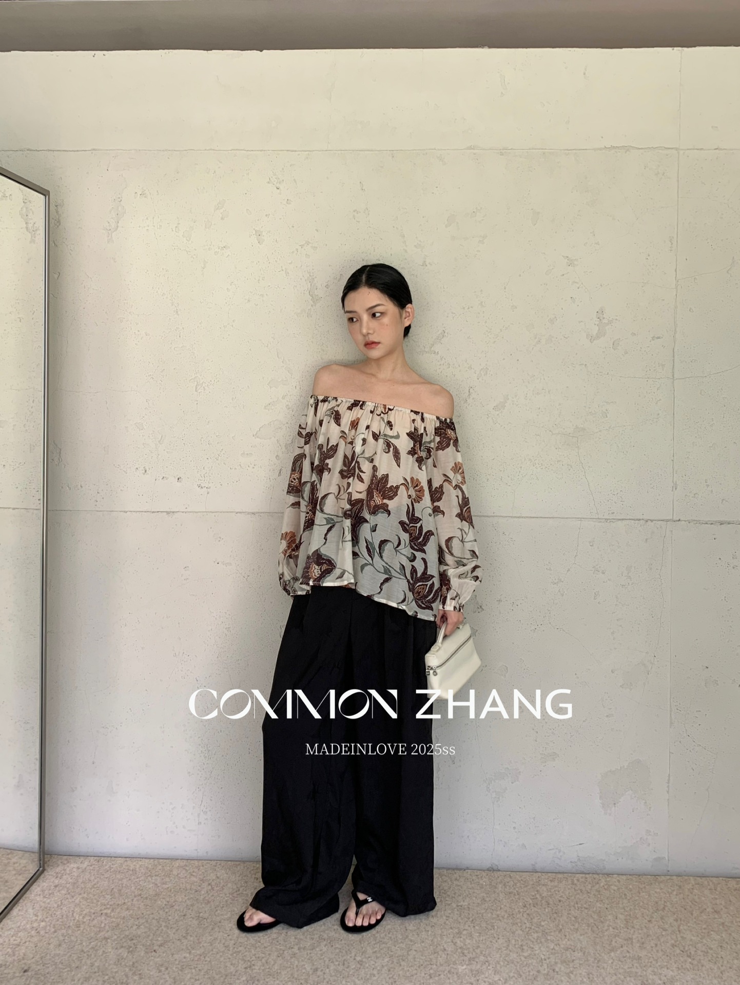 CZ ZHANG夏季韩版通勤时髦质感低腰阔腿垂感拖地百搭休闲裤B21335详情9