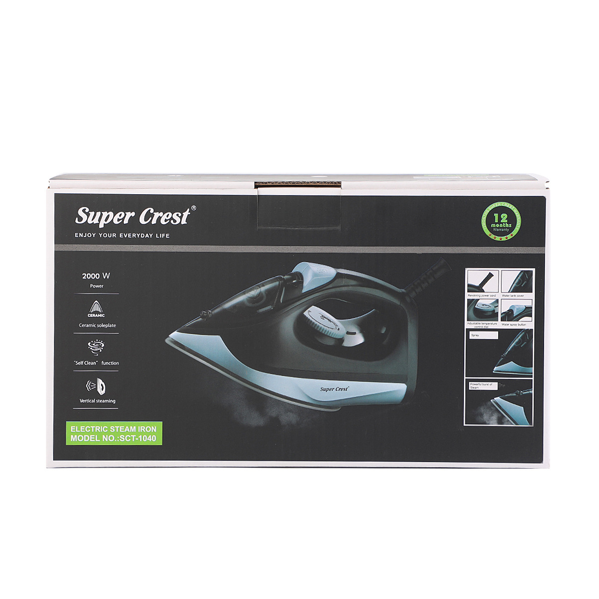 Super Crest 欧规家用熨衣服熨烫机 蒸汽电熨斗 衣服除皱 外贸详情9