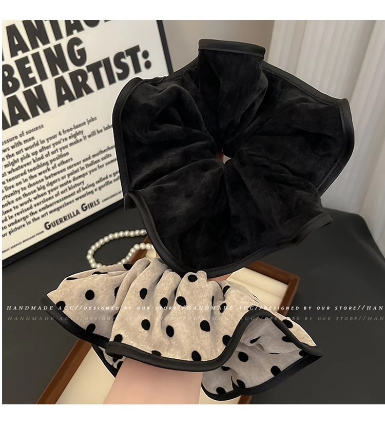 超大号波点绝美大肠发圈2025新款头绳女秋冬高级感头花头饰扎头发详情4