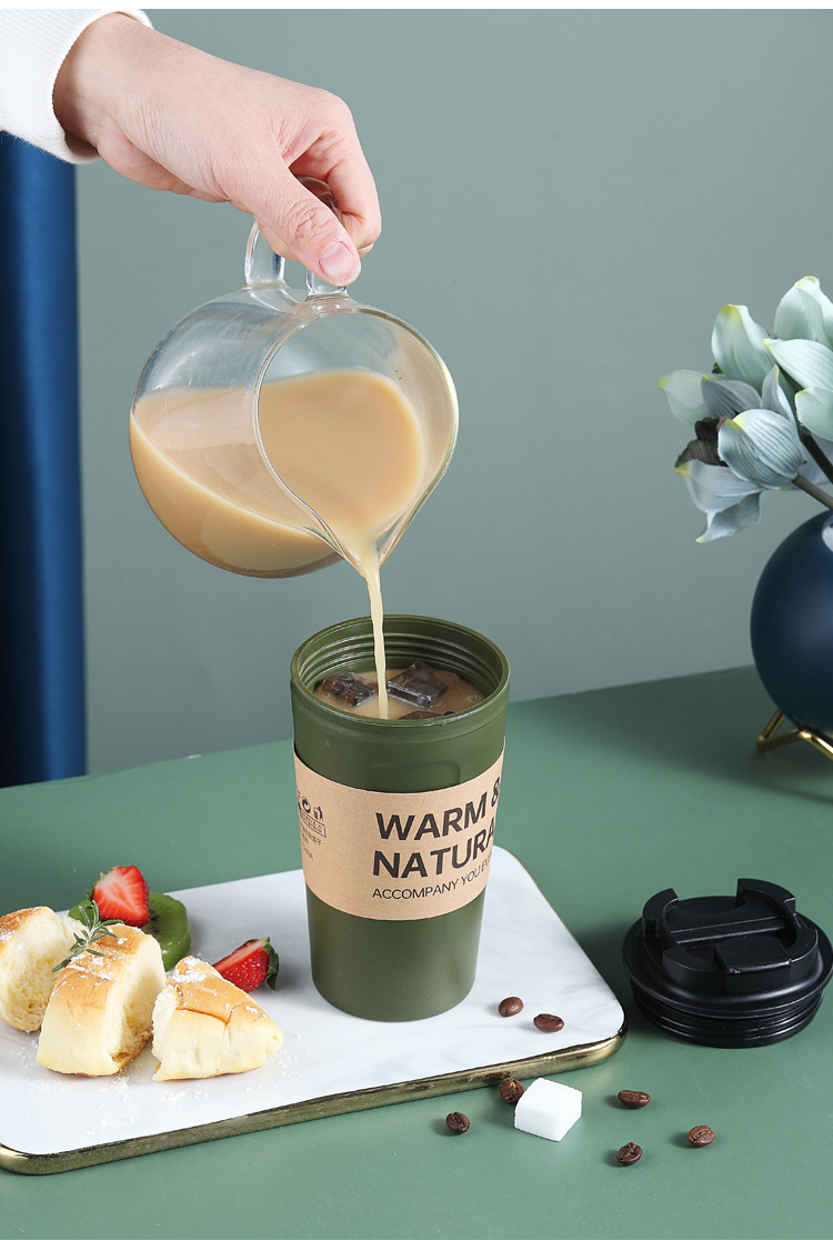 咖啡杯马克杯高颜值水杯批发可接热水杯儿童夏2024竹纤维水杯详情5