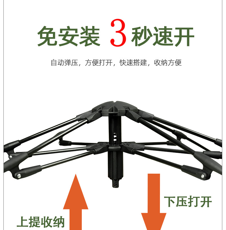 帐篷户外全自动露营野营装备用品大全两门两窗防晒防紫外线厂家详情5