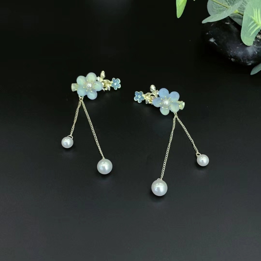 新款蝴蝶结鸭嘴夹义乌配饰高级感小香风发夹无痕小众款边夹儿童款详情24