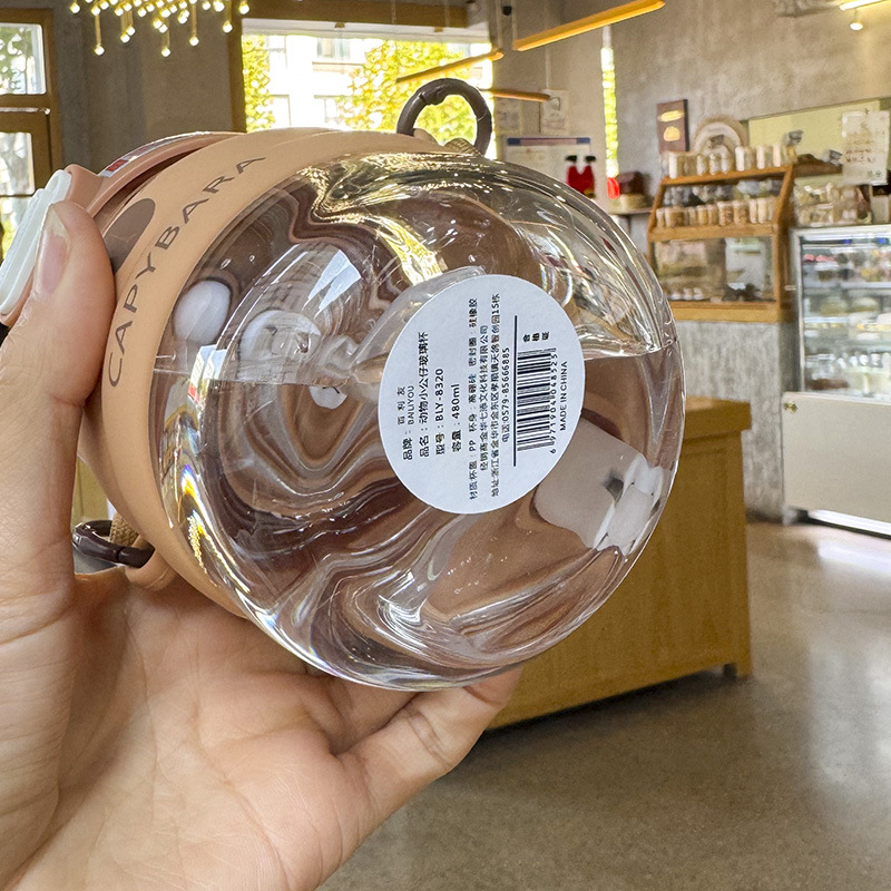 2025新款可爱便携卡通玻璃杯女学生高硼硅水杯儿童吸管杯子耐高温详情10