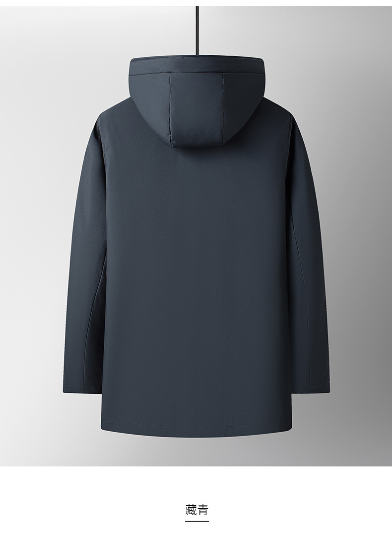 可脱卸内胆鹅绒服男士冬季保暖连帽商务休闲三合一羽绒服男Y2207详情16