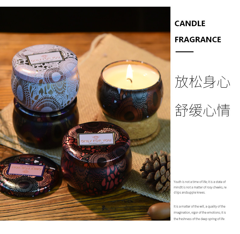 Cross-border soybean wax scented candle gift box, plant essential oil smokeless scented candle set available for e-commerce in stock pic 11