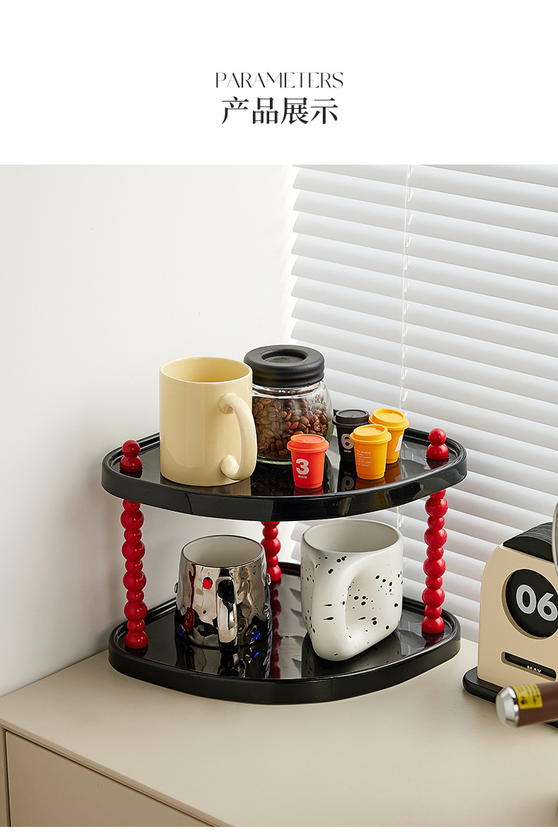 Cream-style bathroom multi-layer storage rack, removable desktop multi-functional storage rack, aromatherapy, perfume and cosmetics organizing rack pic 13