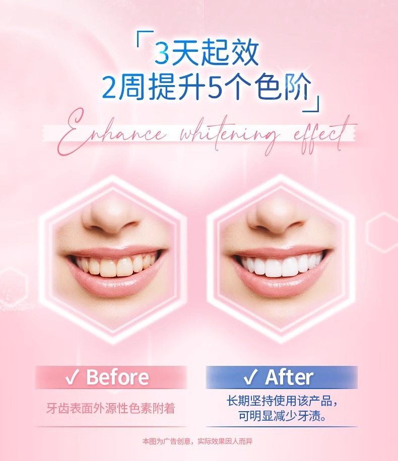 冷酸灵牙膏光感美白去啧含氟防蛀抗过敏水蜜桃味仙萃白桃140G详情7