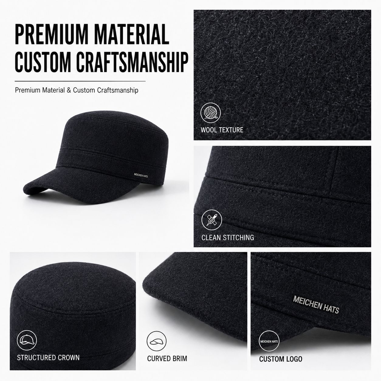 Nuevo estilo sombrero de edad media hombre invierno tapa plana sombrero de protección de los oídos otoño invierno engrosado caliente abuelo viejo sombrero de algodón pic 7