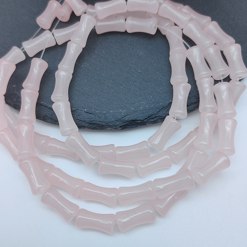 6x12mm bamboo joint beads, glass beads, bamboo bracelet necklace, diy handcrafted hairpin accessory materials pic 11