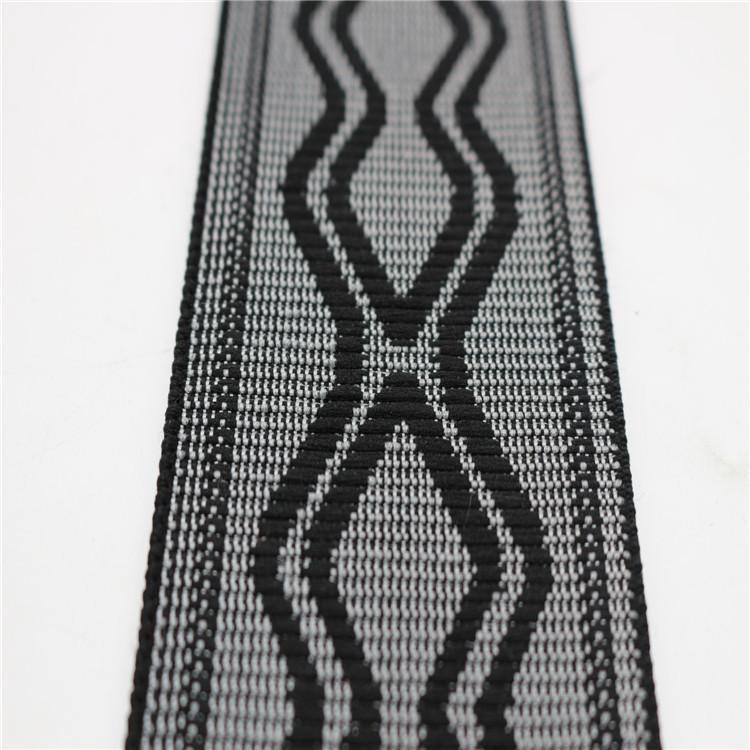 Black woven tape with text patterns, ribbed tape, ribbon woven tape, gradient scallion pink gauze tape pic 7