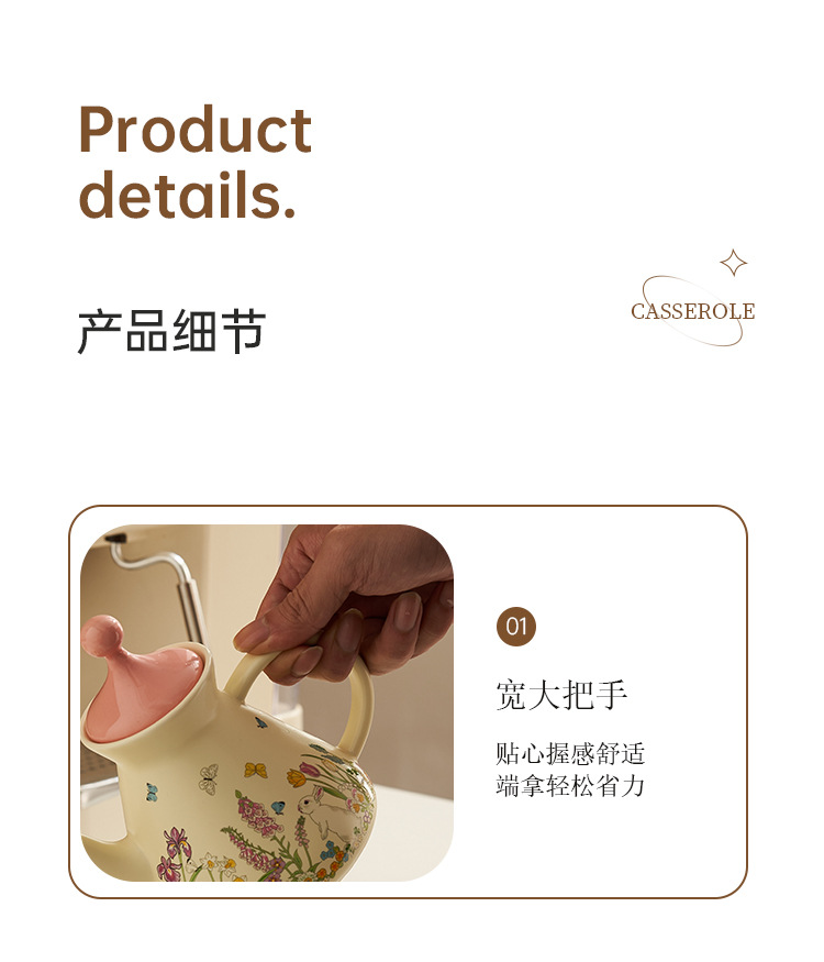 ins tea set gift box packaging, country-style cute home cup and plate set, high appearance level souvenir gift for girls pic 17