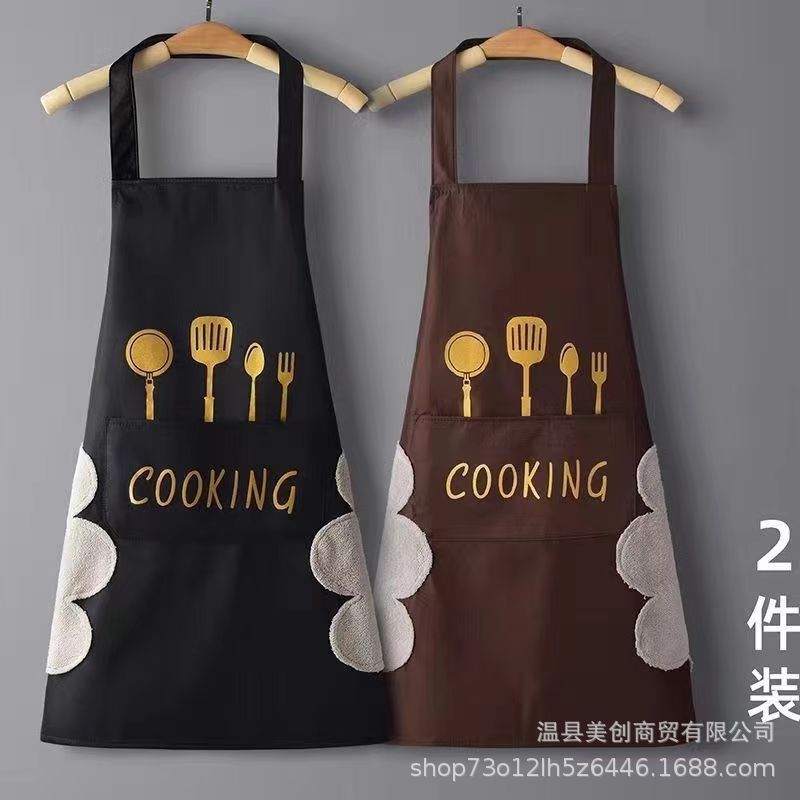 围裙厨房做饭防水防油免清洗工作服男女同款厨房围裙家用做饭时尚详情20
