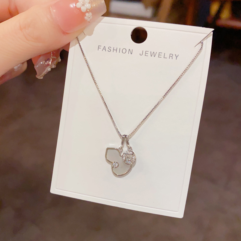 New Chinese-style fashionable shell gourd copper coin necklace, unique, light luxury, simple and versatile design sense, collarbone chain for women pic 6