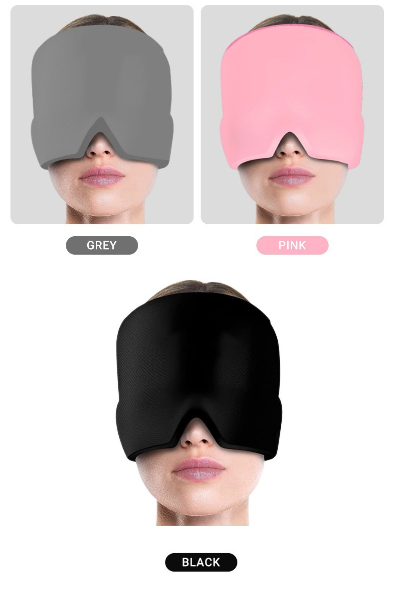 亚马逊冰敷眼罩固体水凝胶冷敷头套缓解降温面罩理疗舒缓面罩详情10