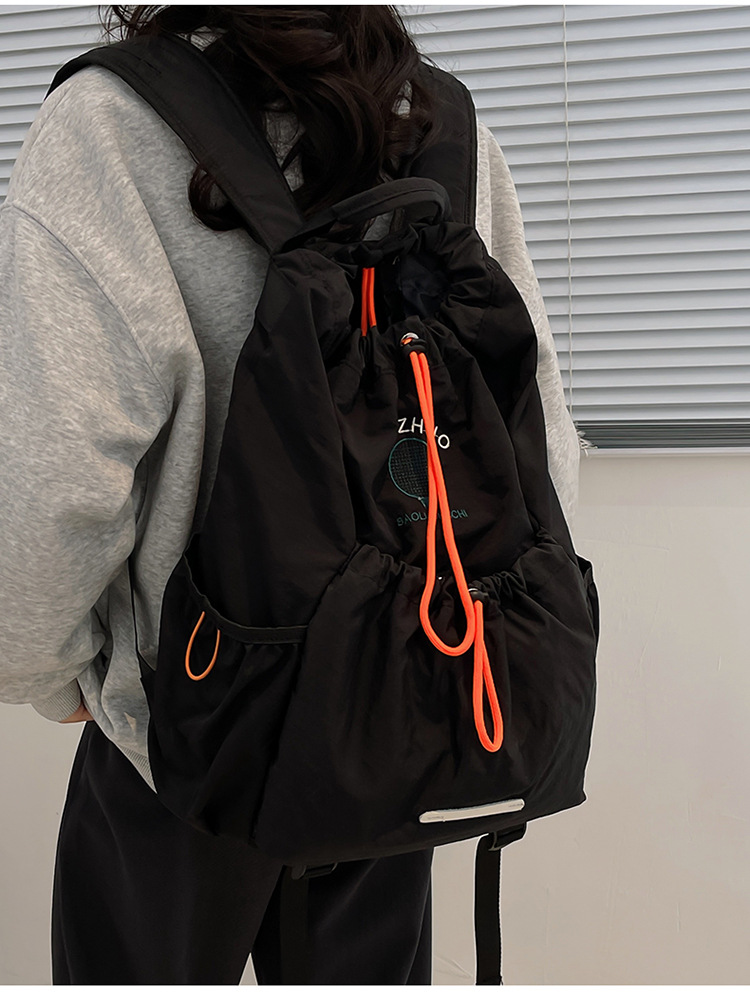 Wholesale and customization of large-capacity, simple and versatile backpacks for women, fashionable and lightweight travel bags for sports women pic 8