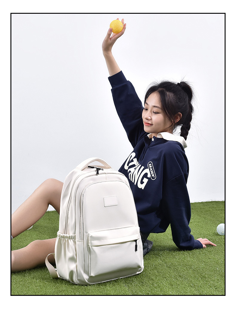 双肩包设计感小众学生初中生大容量日系韩版书包潮流时尚背包双肩详情19