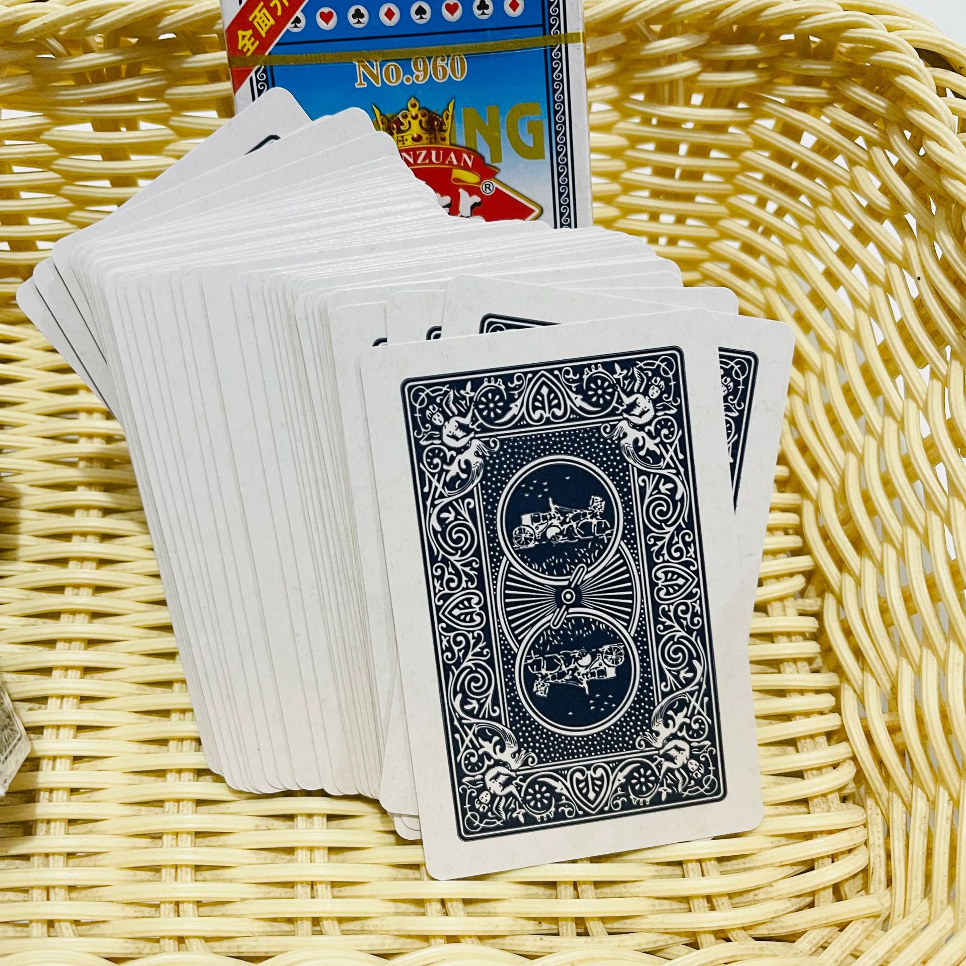 【 Zone 2-4 】 Blue Box 【 Sky Diamond 】 Poker 10 per piece 100 per box Poker Poker Leisure Entertainment Game Poker Landlord Chess Room Card Wholesale Supply 1 yuan supply pic 5
