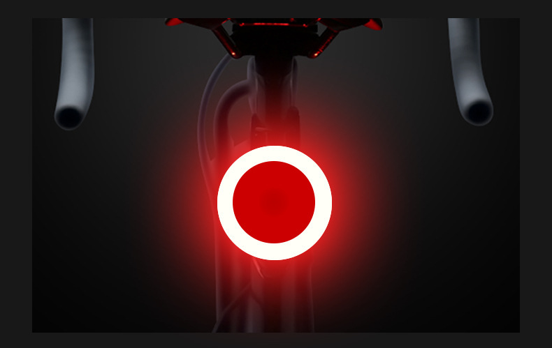 Mountain bike, road bike, creative taillights, USB charging, outdoor night riding, multi-mode heart-shaped lights, flashing taillights pic 15