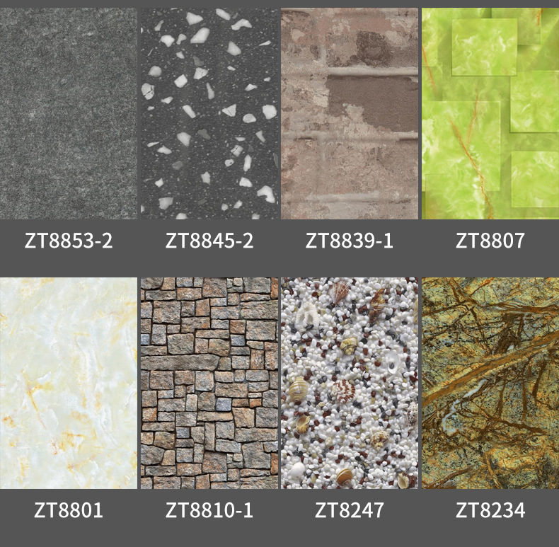 uv board imitation marble high-gloss wall panel, PVC decorative panel, waterproof and flame-retardant, hotel project, stone plastic UV board for export pic 9