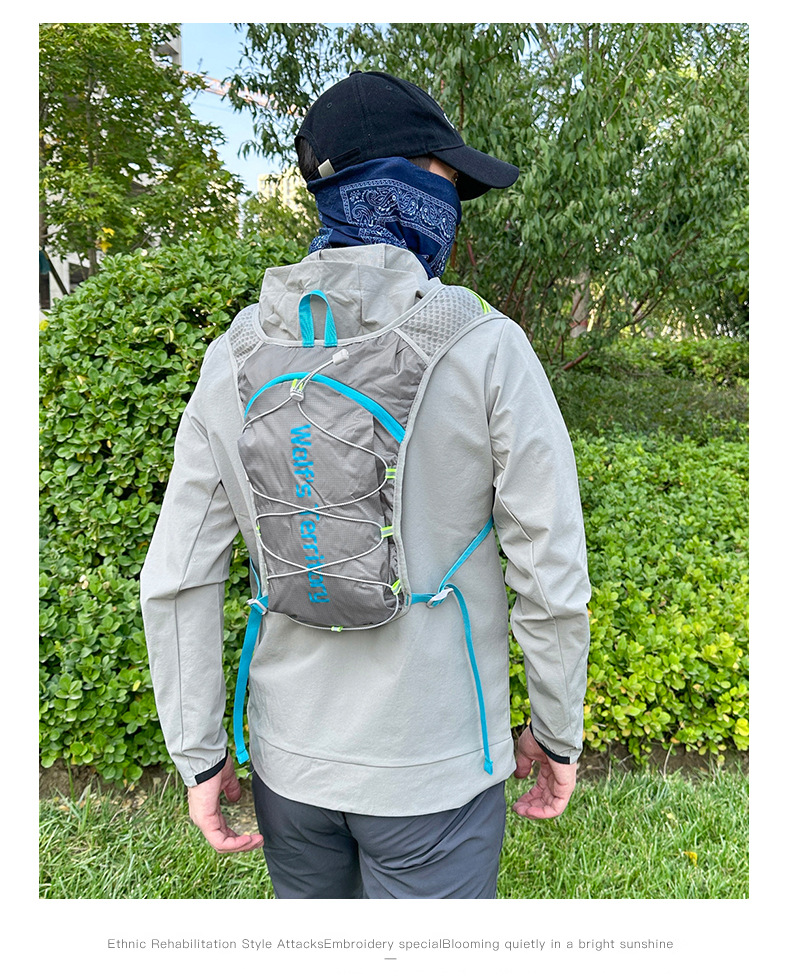 Outdoor cross-country backpacking, marathon running backpacking, hiking small mountain climbing backpack, mountain bike cycling, sports water bag backpacking pic 19