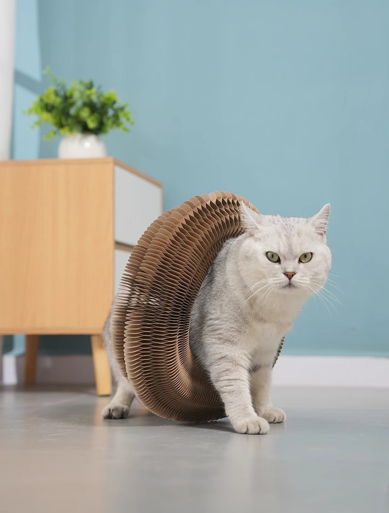 风琴猫抓板耐磨猫咪磨爪子不掉屑高度瓦楞纸宠物猫抓板玩具猫抓板详情19