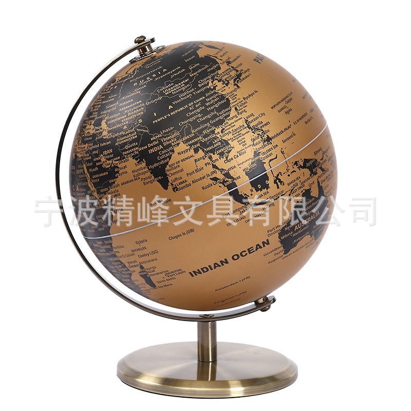 Globe 20cm English light luxury wine cabinet, office study desk, home decoration matte globe ornament pic 3