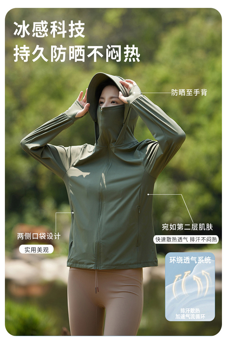 户外原纱冰丝透气宽松防晒衣女防紫外线upf50+透气凉感钓鱼服男士详情9